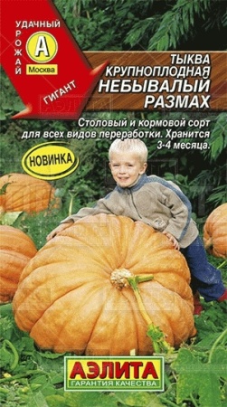 Тыква крупноплодная Небывалый размах 2г 