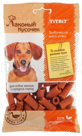 Лакомство С Трубочки из утки 80г 006405