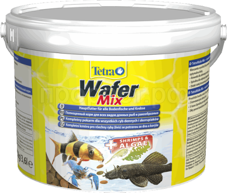 Корм для рыб Tetra Wafer Mix ведро 3,6 л пластинки для донных,травоядных и хищных рыб
