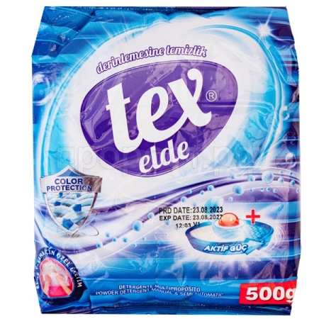 Порошок стиральный TEX 500гр авт универсал /24шт/