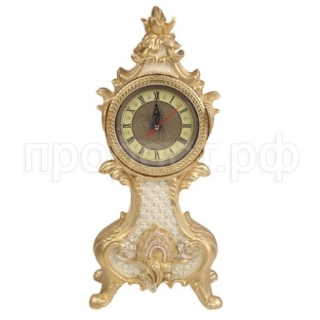 Часы (цвет слоновая кость, перламутр) L17,5W10H38см 713087/SH007