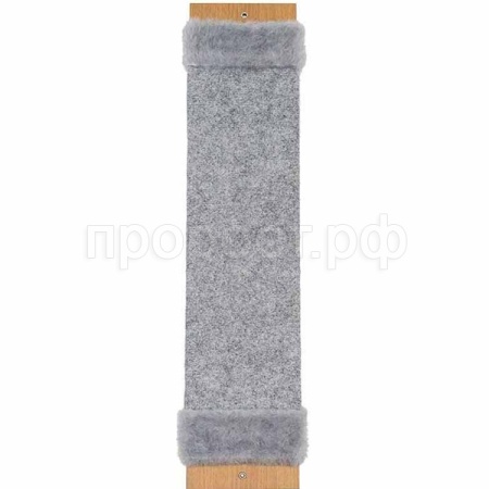 Когтеточка ЭКО малая настенная 50*9*1,5см короткий ворс/ковролин/мех с пропиткой серая/8405се/Дарэлл